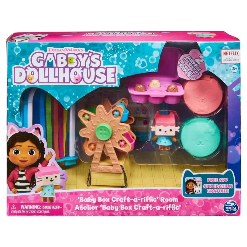 İthalat®  Gabby's Dollhouse Deluxe Oda Setleri (1 AD. GÖNDERİLİR)