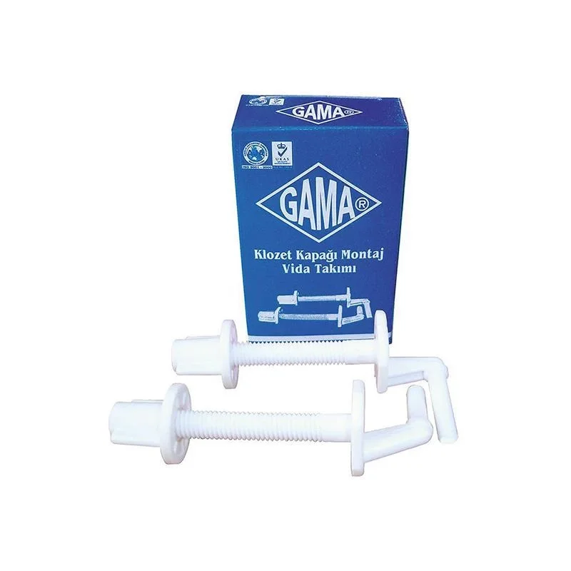 İthalat® Gama Klozet Kapağı Montaj Vidası Plastik Alttan Sıkma Kod:45001