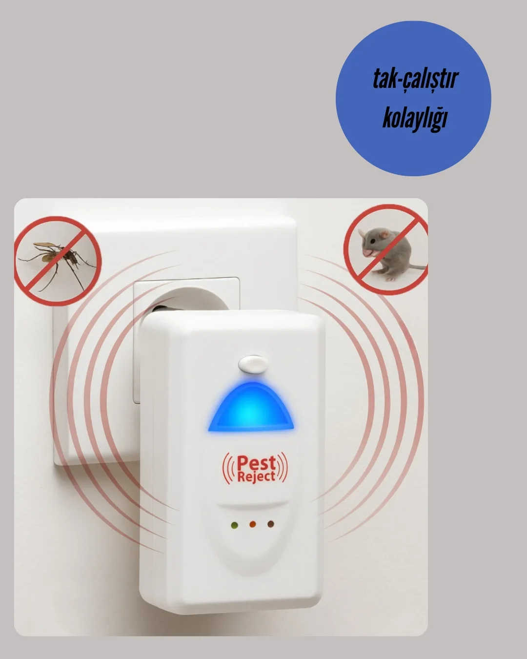 İthalat® Geniş Alan Kapasiteli Sessiz Enerji Tasarruflu Haşere Kovucu