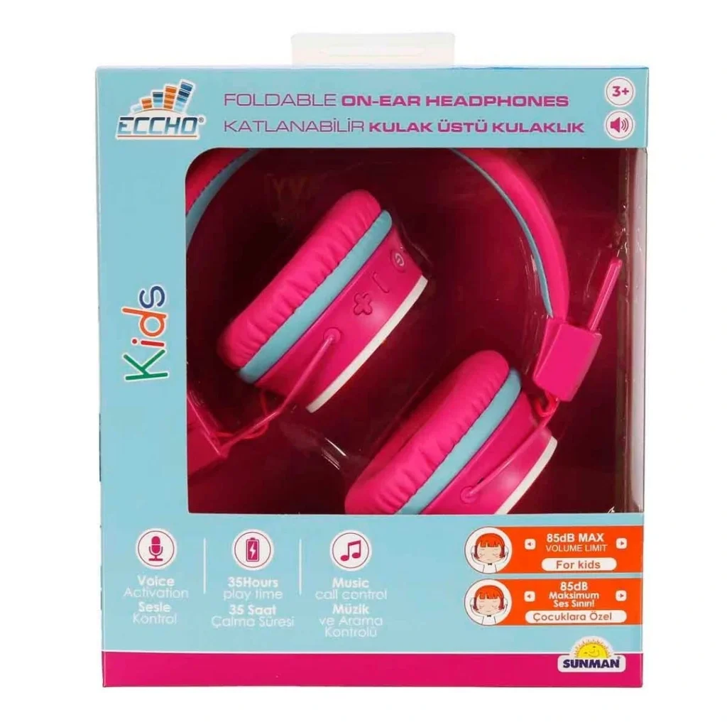 İthalat® Gökkuşağı Desenli Bluetooth Kulak Üstü Kulaklık