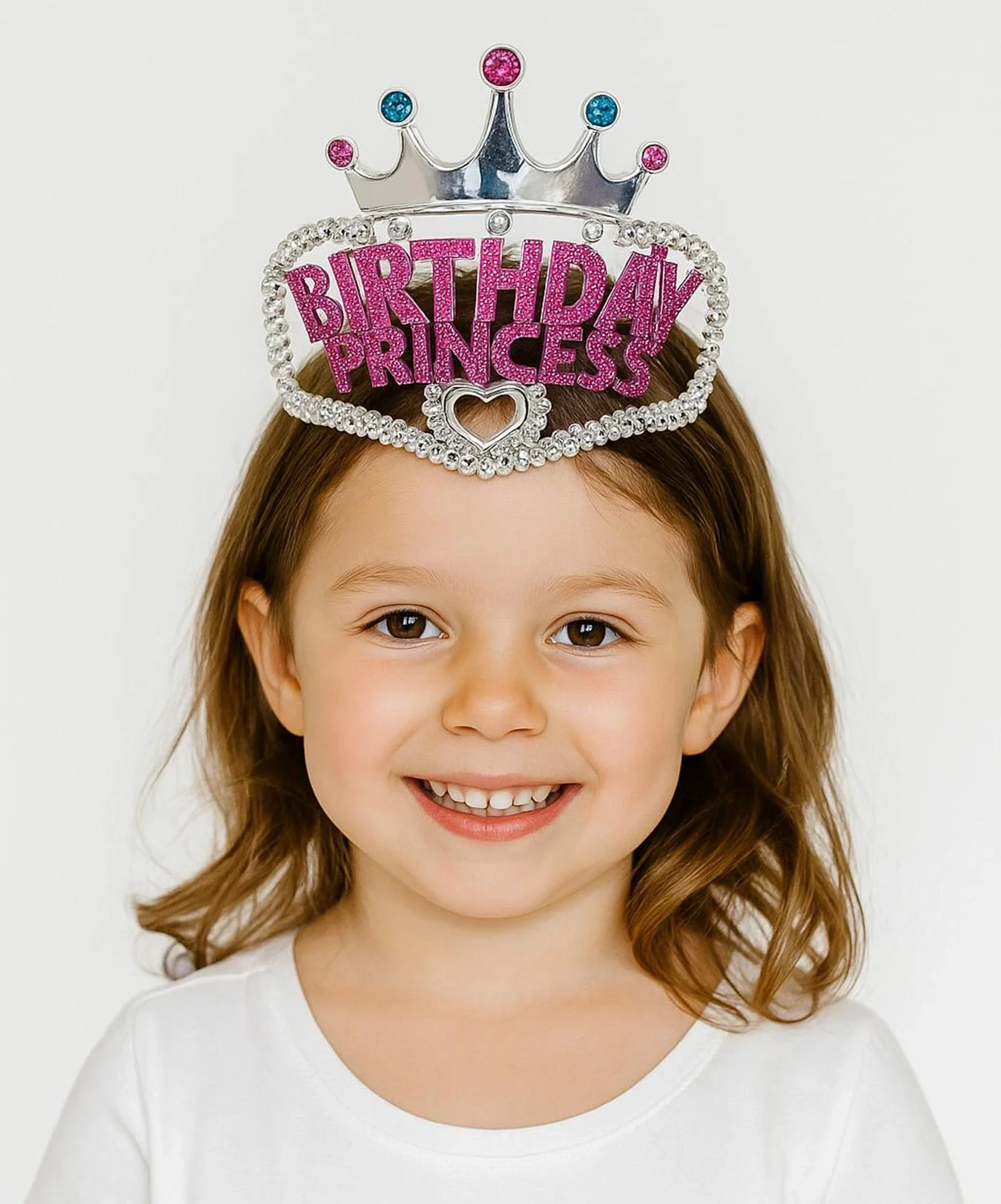 İthalat® Gümüş Renk Taç Üzeri Pembe Birthday Prenses Yazılı Çocuk Parti Tacı 11X12 cm İthalat® Gümüş Renk Taç Üzeri Pembe Birthday Prenses Yazılı Çocuk Parti Tacı 11X12 cm