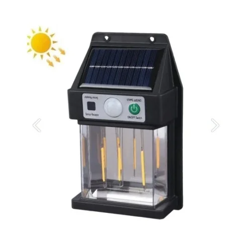 İthalat® Güneş Enerjili Hareket Sensörlü Duvar Lambası