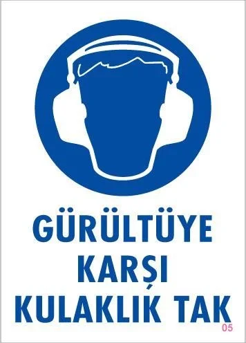 İthalat® Gürültüye Karşı Kulaklık Tak Uyarı Levhası 25x35 KOD:5 İthalat® Gürültüye Karşı Kulaklık Tak Uyarı Levhası 25x35 KOD:5