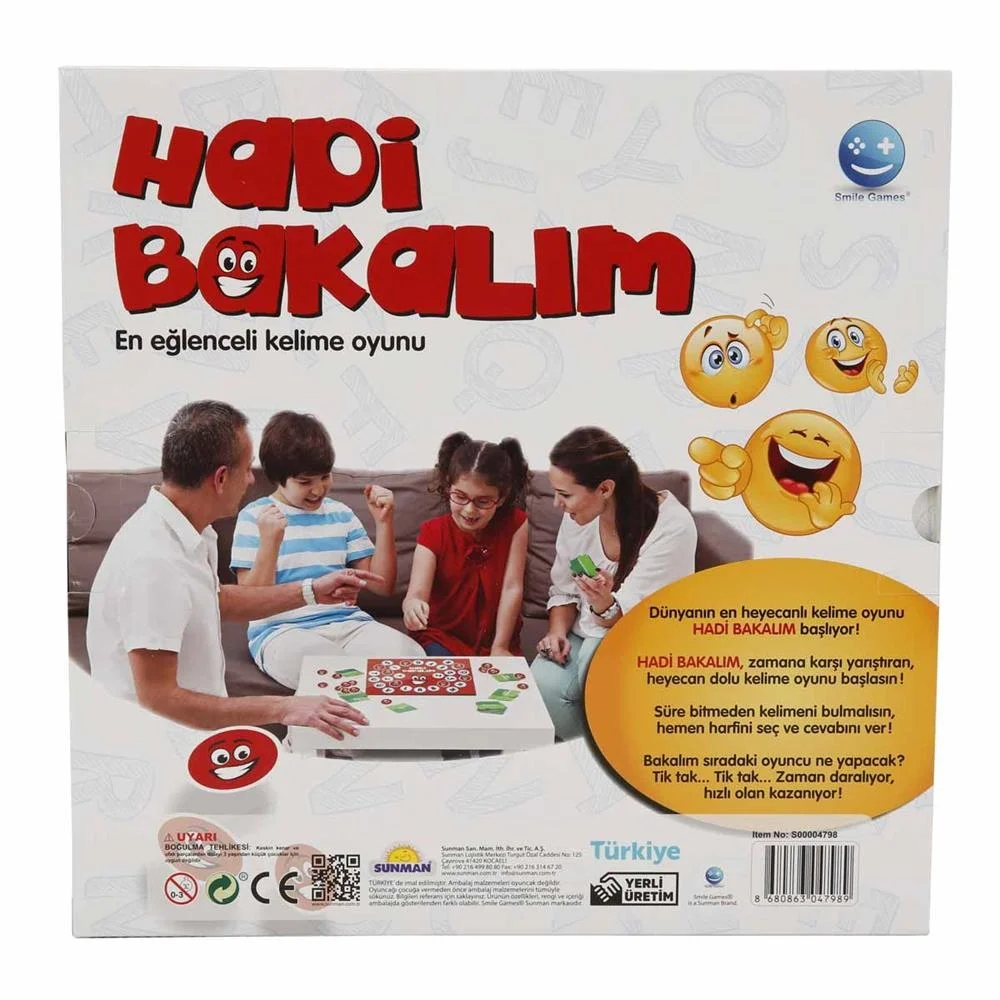 İthalat® HADİ BAKALIM KUTU OYUNU