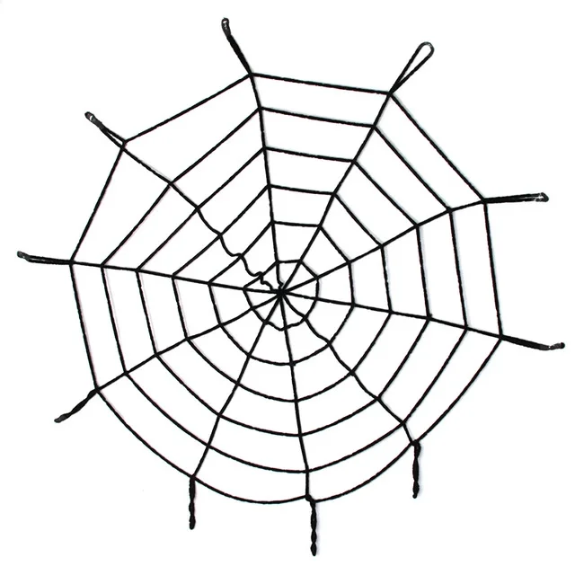 İthalat® Halloween Cadılar Bayramı Örümcek Ağ Dekor Siyah 1.5 Metre