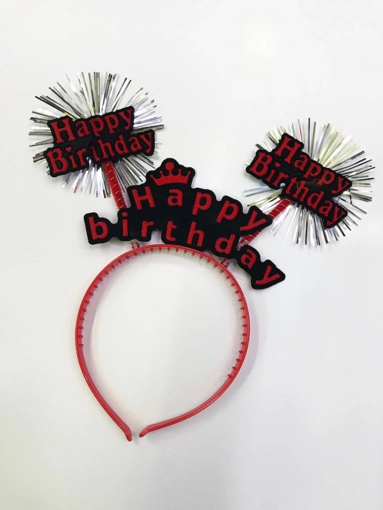 İthalat® Happy Birthday Neon Renk Doğum Günü Tacı 12 Adet