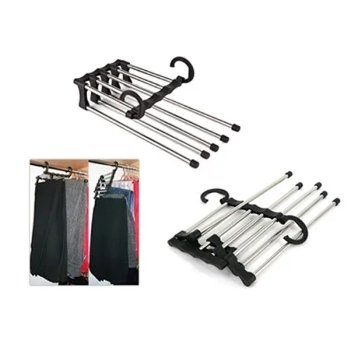 İthalat® Hareketli Pantolon Askılığı 5 in 1