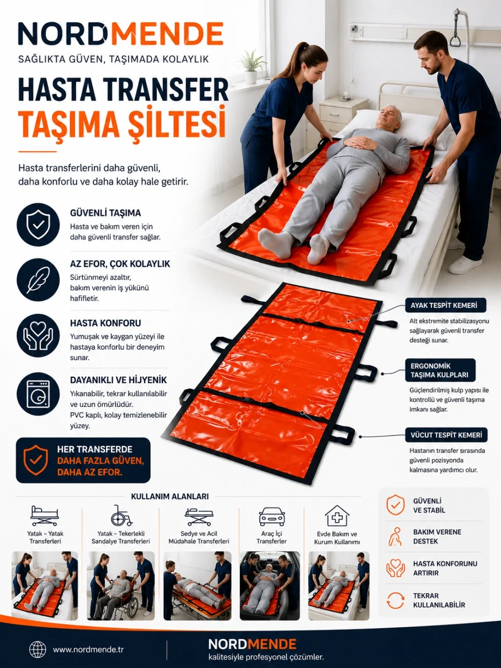 İthalat® Hasta Transfer Taşıma Şiltesi İthalat® Hasta Transfer Taşıma Şiltesi