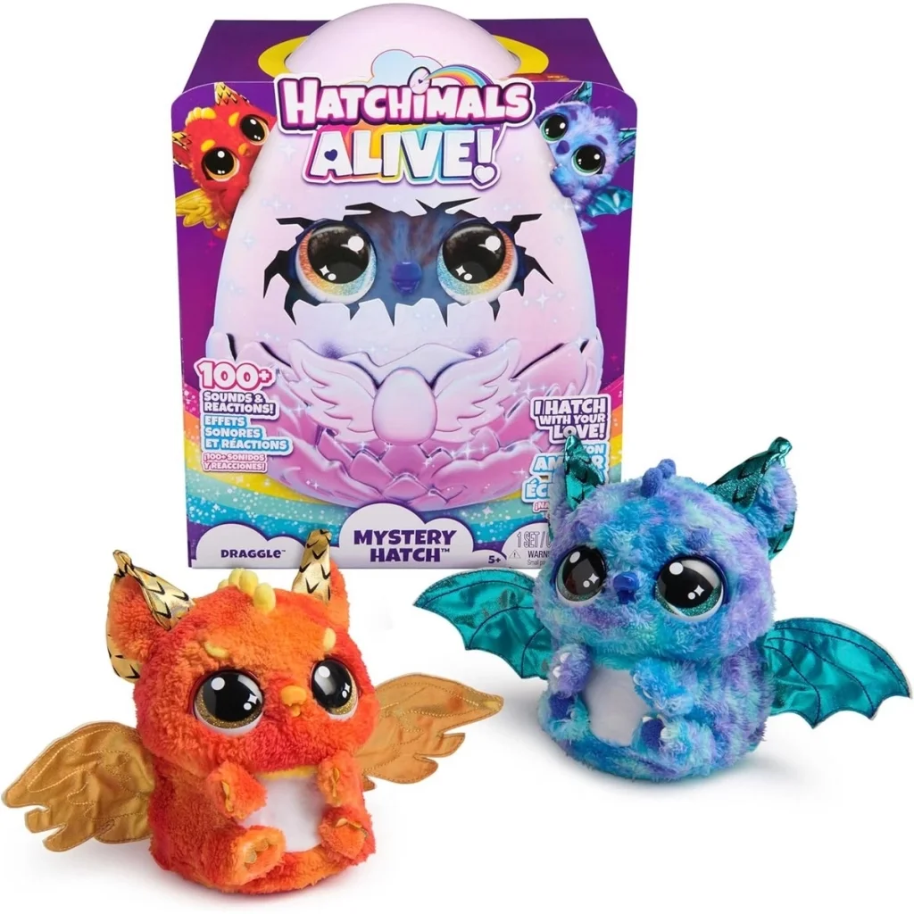 İthalat® Hatchimals Peluş Simli Draggle