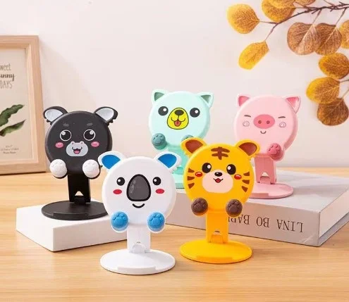 İthalat® Hayvan Figürlü Masaüstü Telefon Standı 5 Model