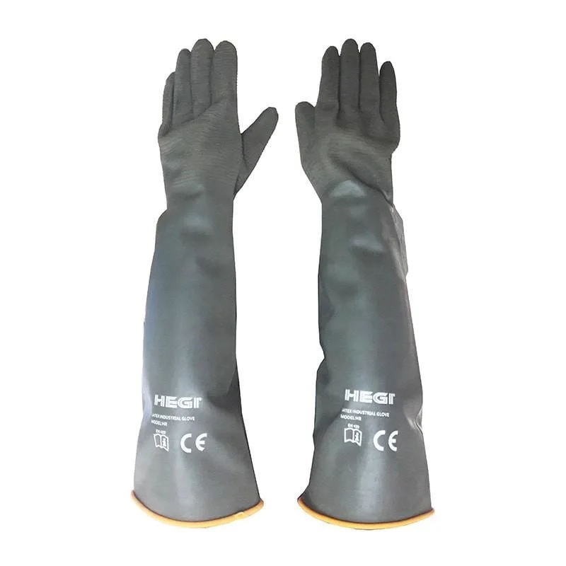 İthalat® Hegi HR Latex Endüstriyel Uzun Eldiven 55 cm