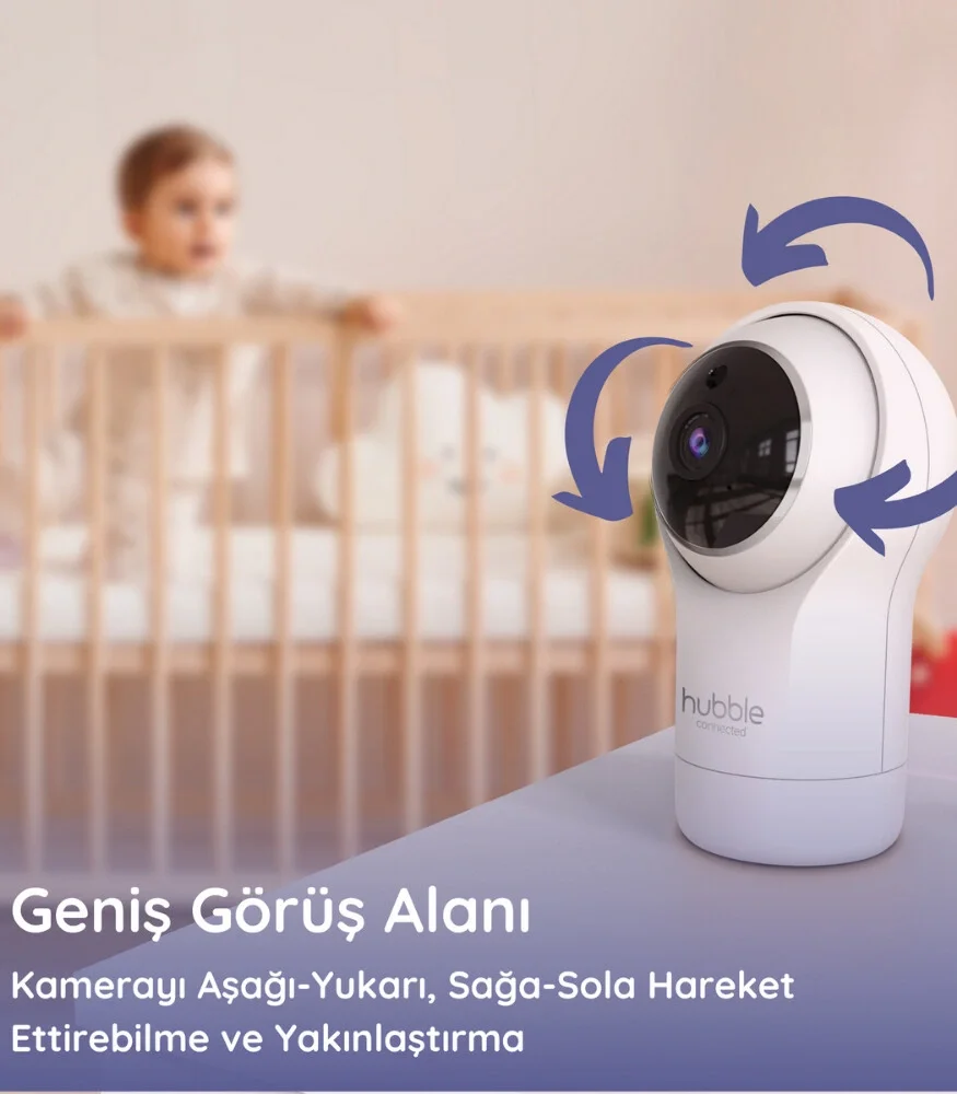 İthalat® Hubble Nursery View Pro 5 Dijital Bebek Kamerası HBL11