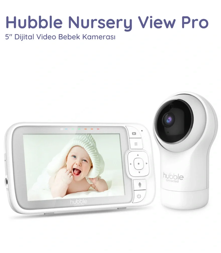 İthalat® Hubble Nursery View Pro 5 Dijital Bebek Kamerası HBL11