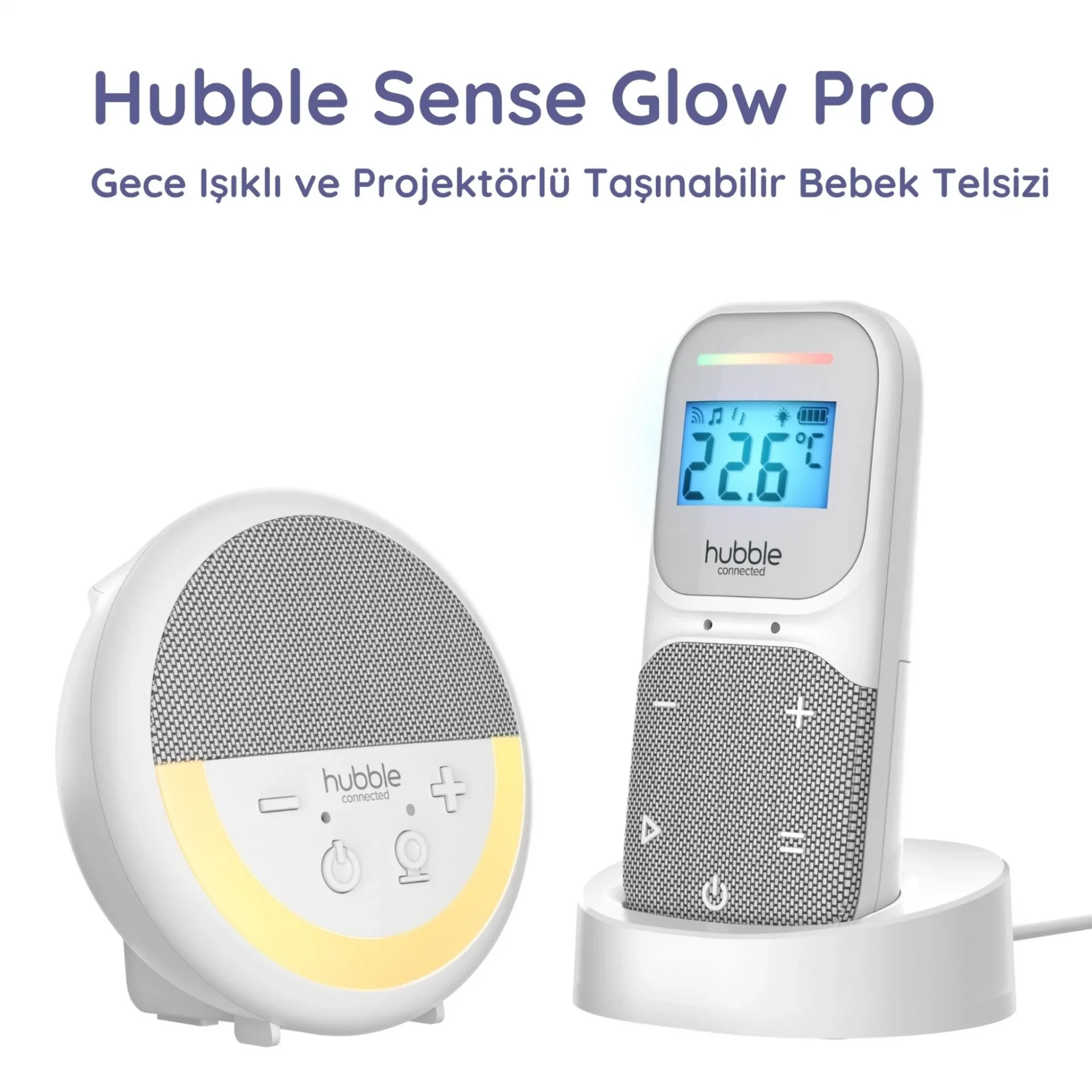İthalat® Hubble Sense Glow Pro Dijital Bebek Telsizi HBL04