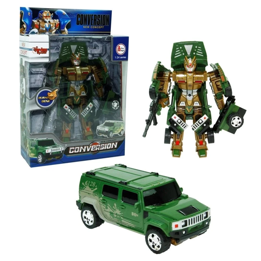 HW-899-1-2-5 KUT. DÖNÜŞEBİLEN ROBOT JEEP 1:24 Fiyatı, Yorumları ve Özellikleri