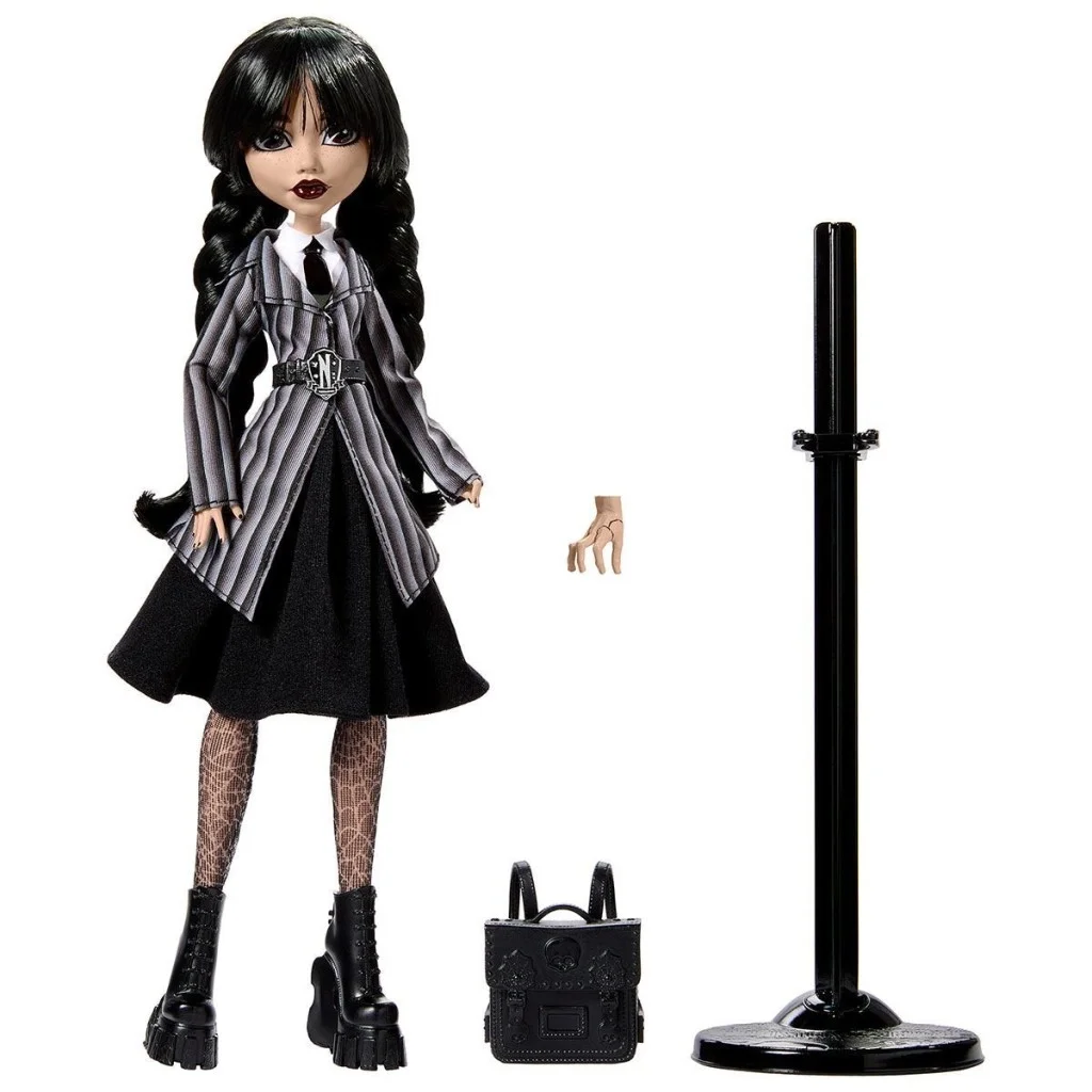 İthalat®  HXJ04 Monster High Wednesday Okul Üniformalı Bebek