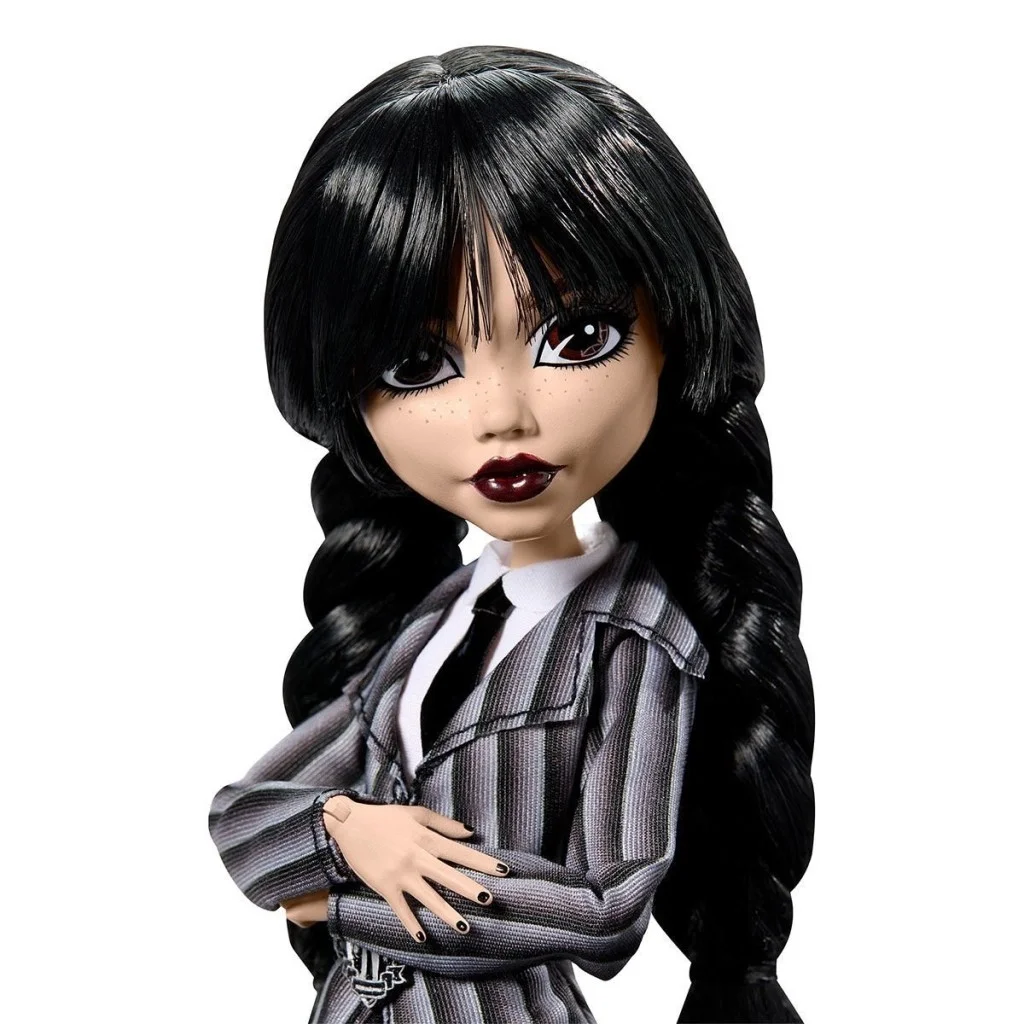 İthalat®  HXJ04 Monster High Wednesday Okul Üniformalı Bebek