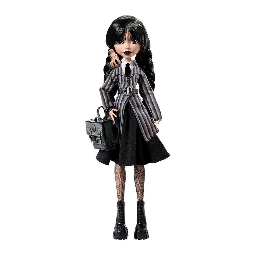 İthalat®  HXJ04 Monster High Wednesday Okul Üniformalı Bebek