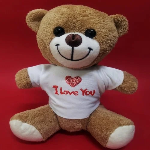 İthalat® I Love You Tişörtlü Ayı