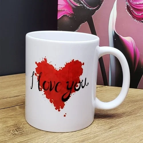 İthalat® I Love You Tasarım Bardak