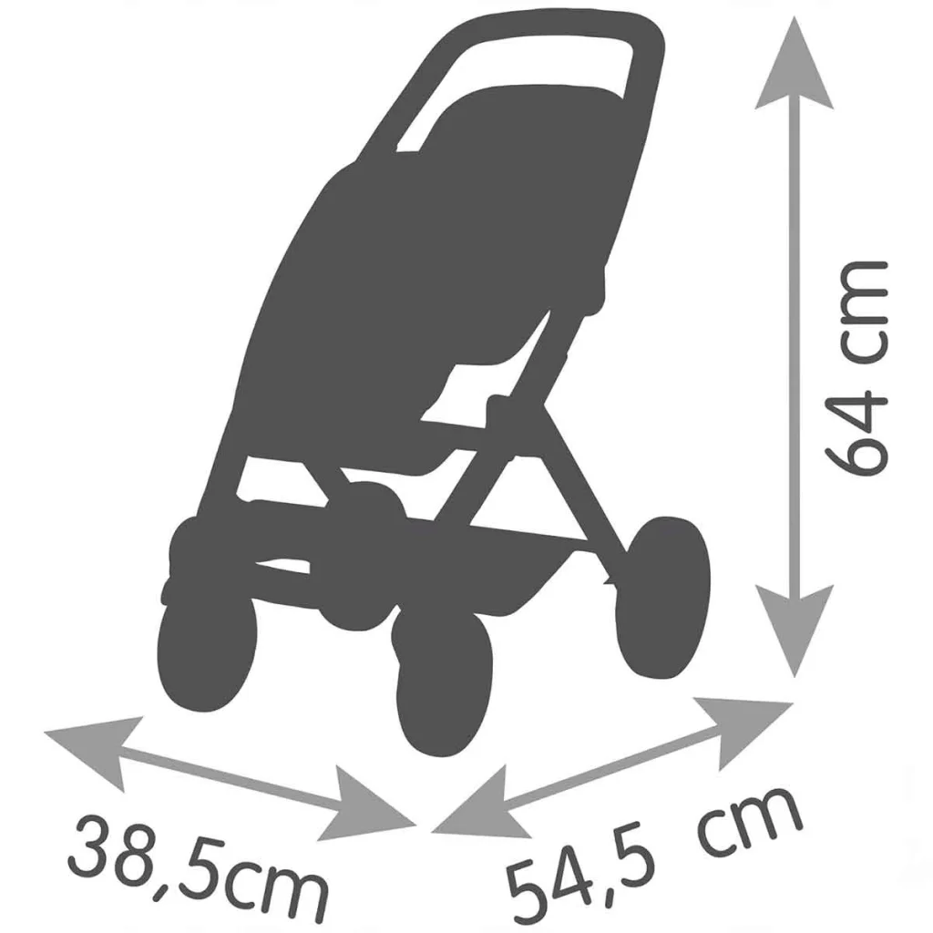 İthalat® İkiz Oyuncak Bebek Arabası Yeşil