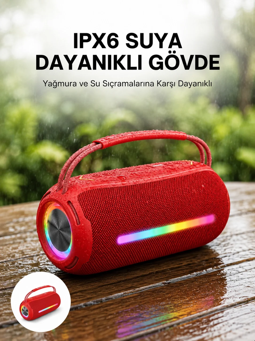 İthalat® IPX6 Suya Dayanıklı Açık Hava Hoparlörü