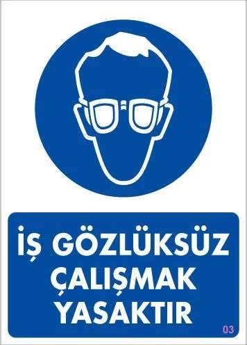 İthalat® İş Koruyucu Takınız Uyarı Levhası 25x35 KOD:3 İthalat® İş Koruyucu Takınız Uyarı Levhası 25x35 KOD:3