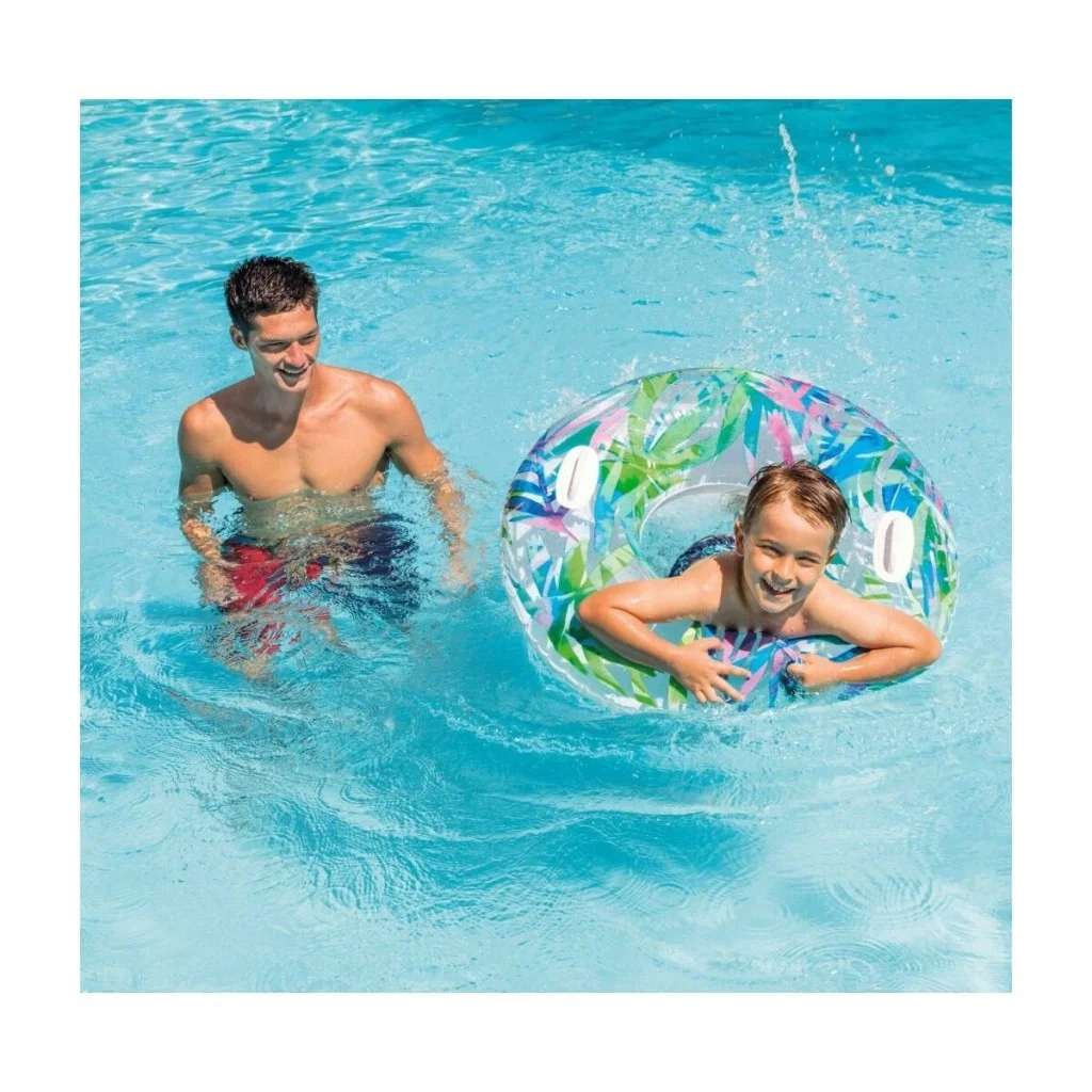 İthalat® ISC58263 Intex Tutmaçlı Desenli Simit 97 cm
