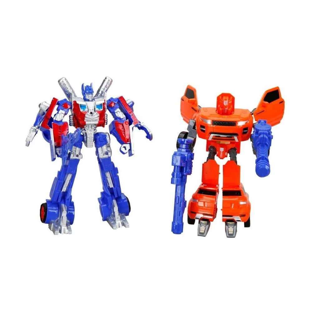 İthalat® Işıklı 2'li  Robot Transformer Dönüşen Araçlar