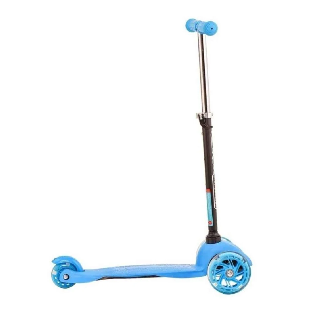İthalat® Işıklı Scooter Mavi 40 Kg Kadar