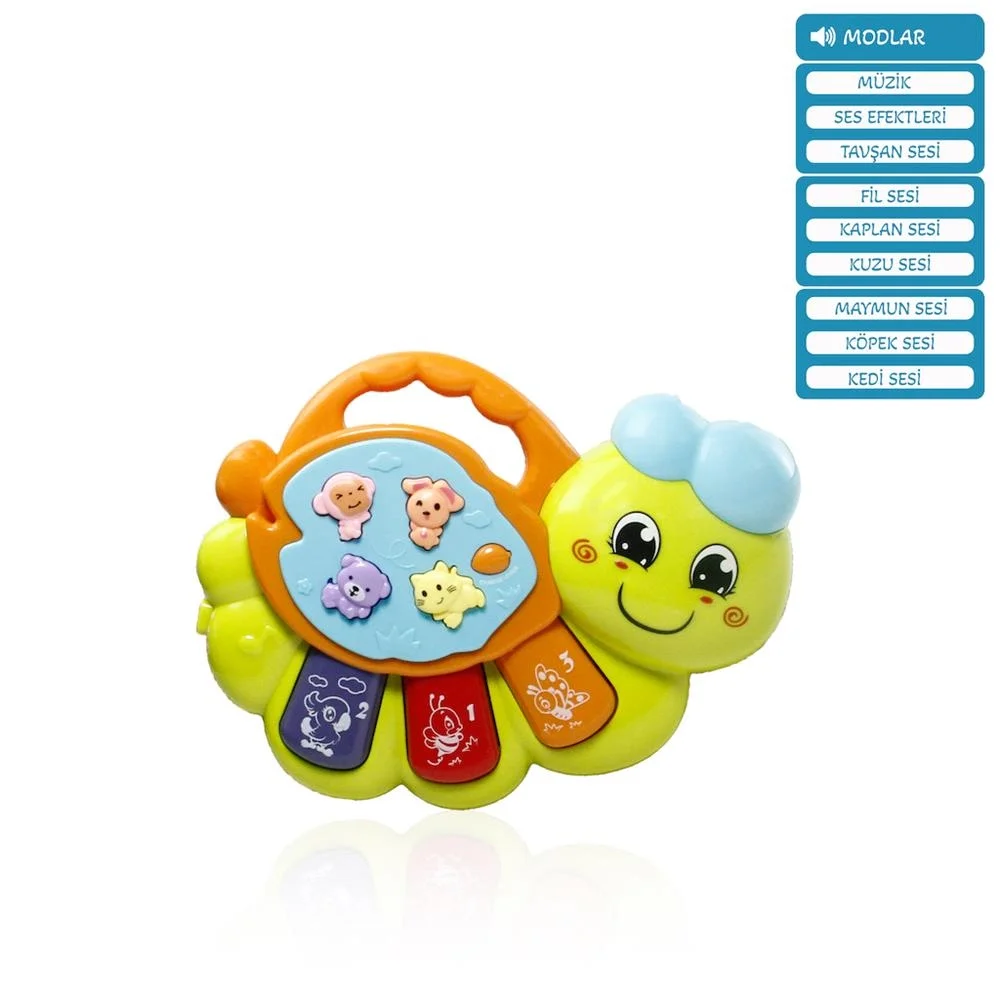 İthalat® IŞIKLI VE MÜZİKLİ SOLUCAN BEBEK
