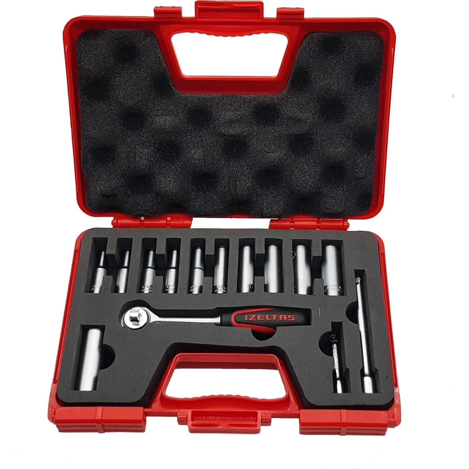 İthalat® İzeltaş 14 Parça Derin Lokma Takımı 1/4'' İnç