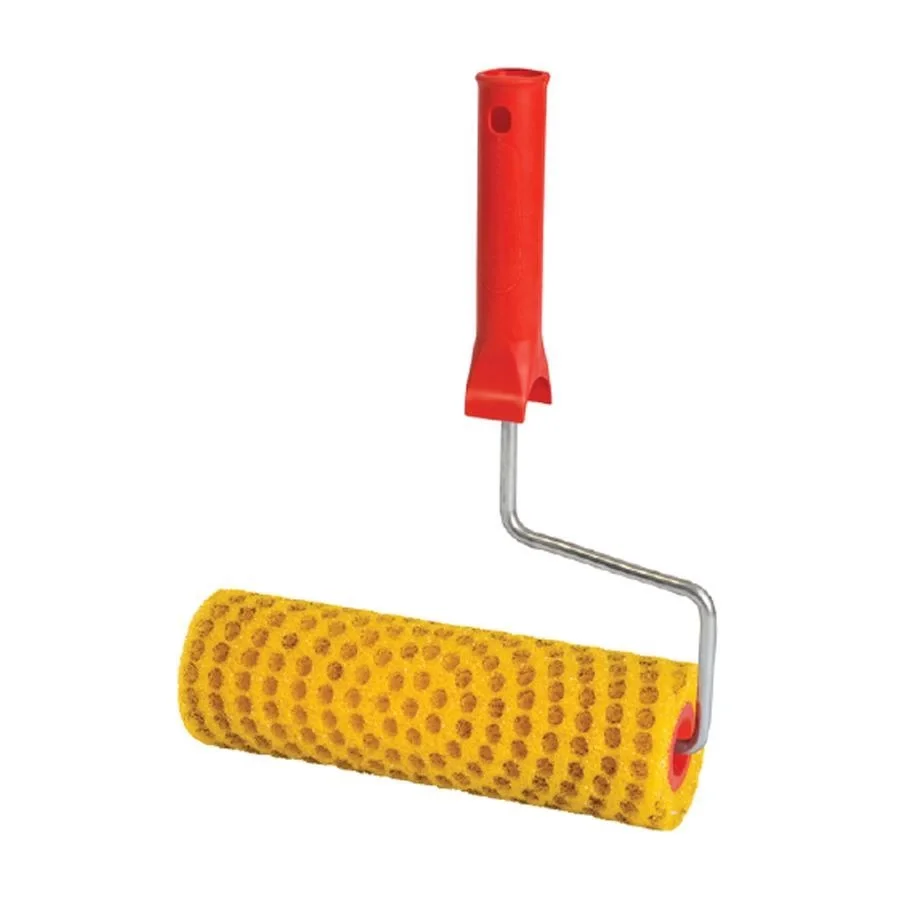 İthalat® İzmir Fırça Mercan Rulo Delikli 25 cm Saplı