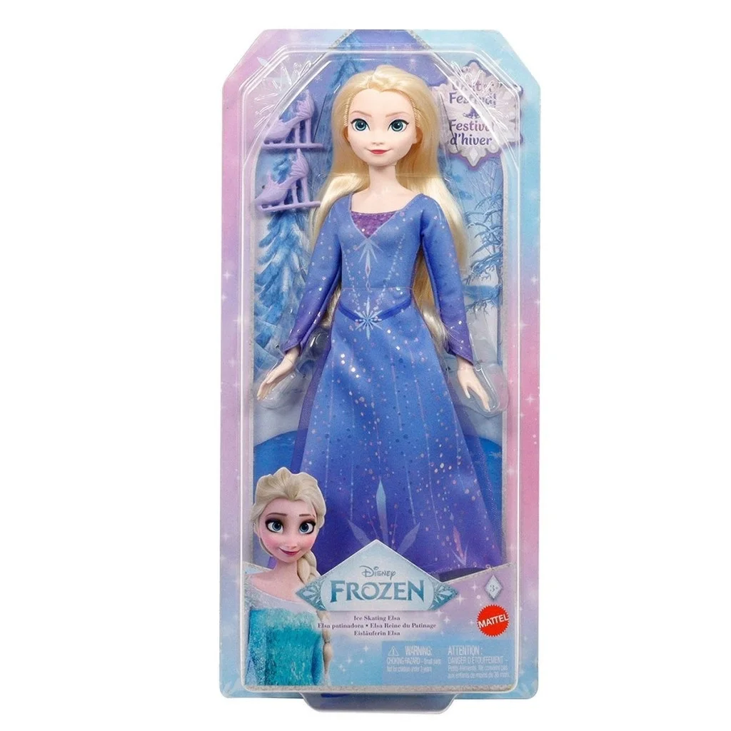 İthalat®  JBG53 Disney Karlar Ülkesi Buz Pateni Temalı Elsa Bebek
