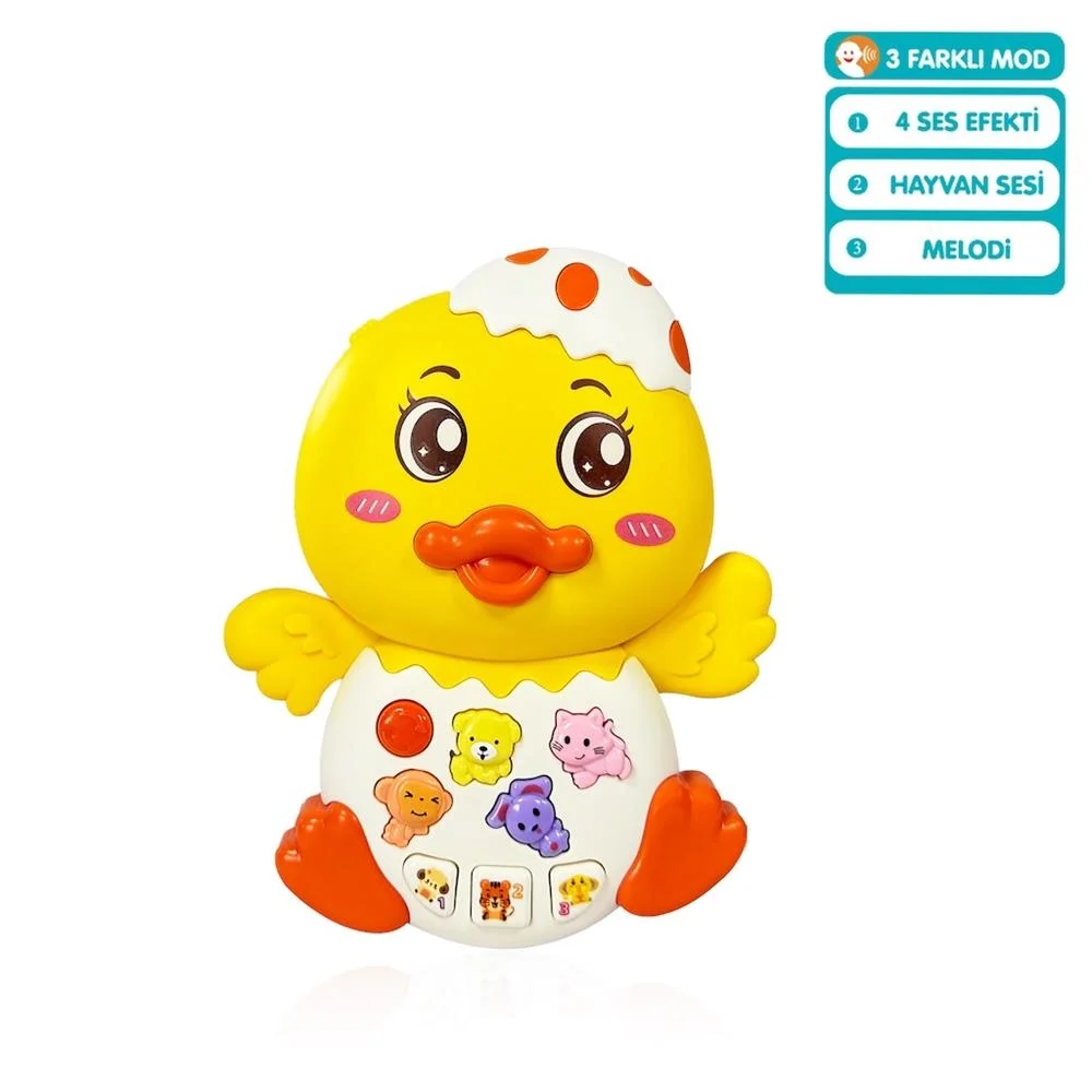 İthalat® JLG-855-144A IŞIKLI VE MÜZİKLİ ÖRDEK BEBEK