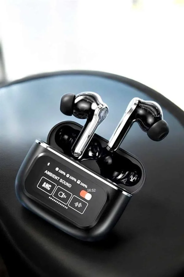 İthalat® Kablosuz Bluetooth Kulaklık Ekranlı Uzun Şarj Süreli ANC Destekli