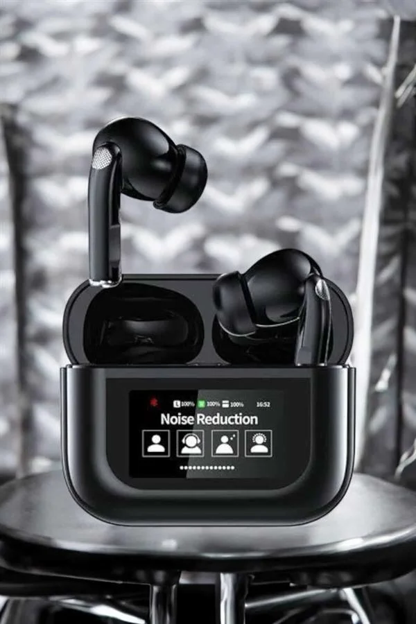 İthalat® Kablosuz Bluetooth Kulaklık Ekranlı Uzun Şarj Süreli ANC Destekli