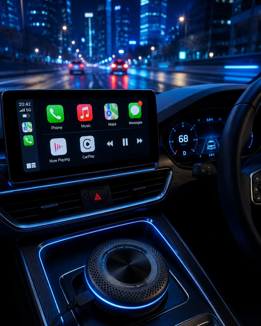 İthalat® Kablosuz CarPlay Android Auto Destekli Akıllı TV Box 4G Sim Kart Girişli