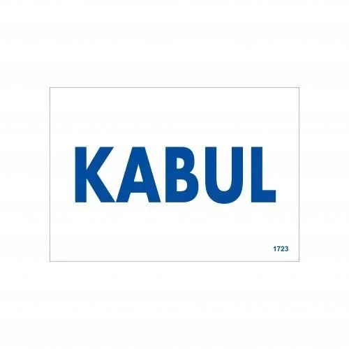 İthalat® Kabul Uyarı Levhası 17,5x25 KOD:1723
