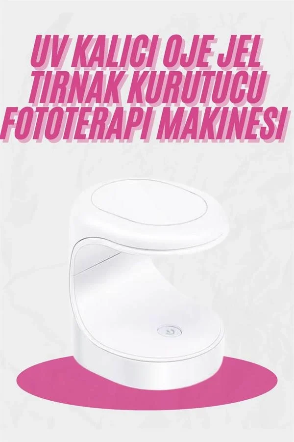 İthalat® Kalıcı Oje Kurutucu Mini UV Işınlı Taşınabilir Hızlı ve Pratik Oje Kurutucu