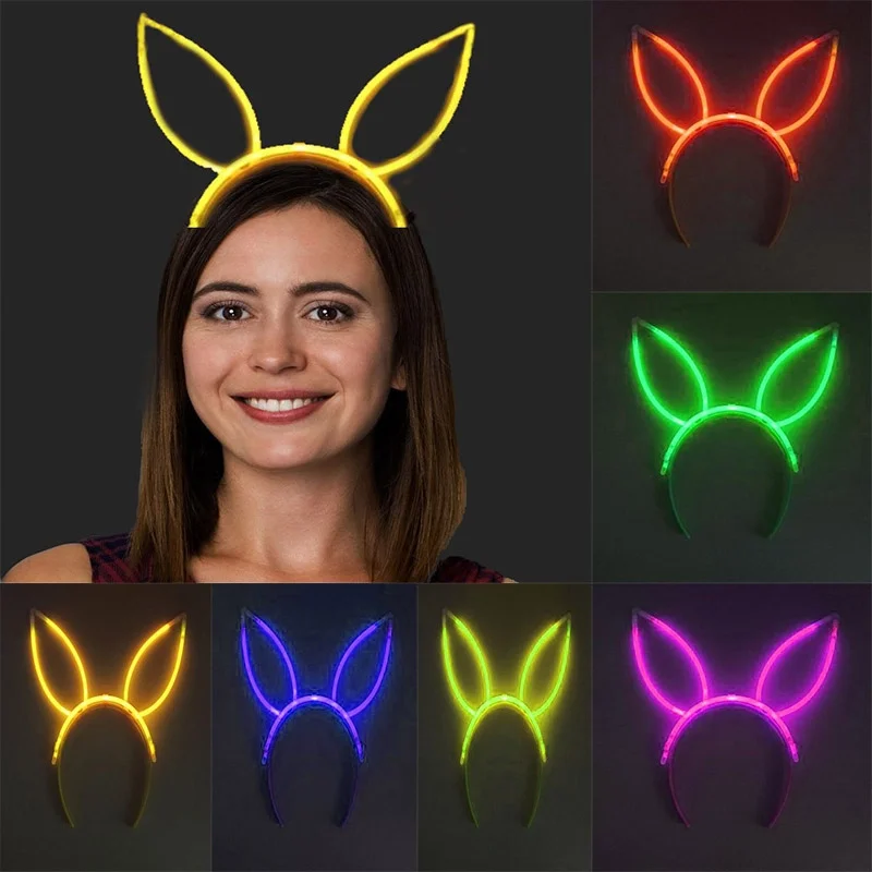 İthalat® Karanlıkta Yanan Fosforlu Glow Taç 6 Renk 6 Adet