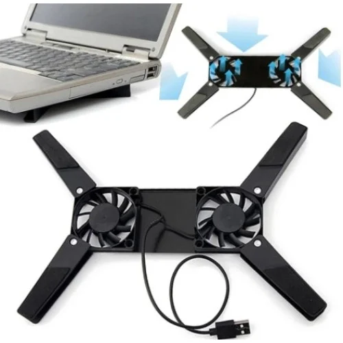 İthalat® Katlanabilir Laptop Soğutucu 2 fanlı