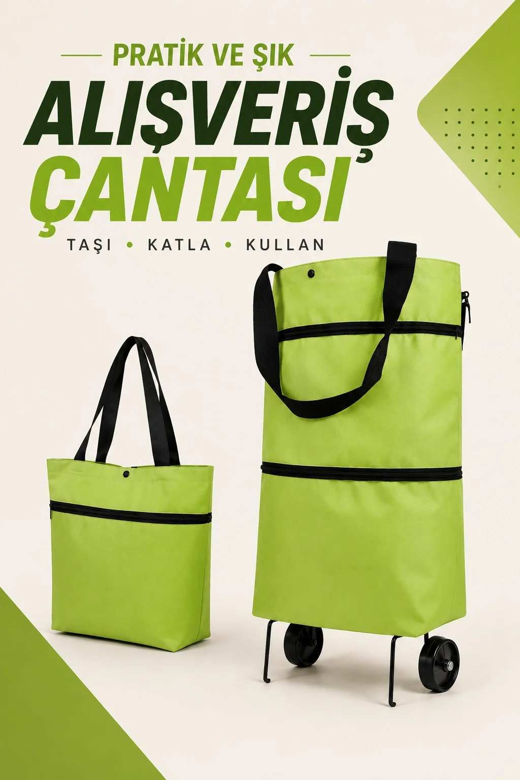 İthalat® KATLANABİLİR ALIŞVERİŞ ÇANTASI