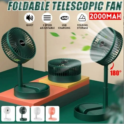 İthalat® Katlanır Teleskopik Zemin Fanı