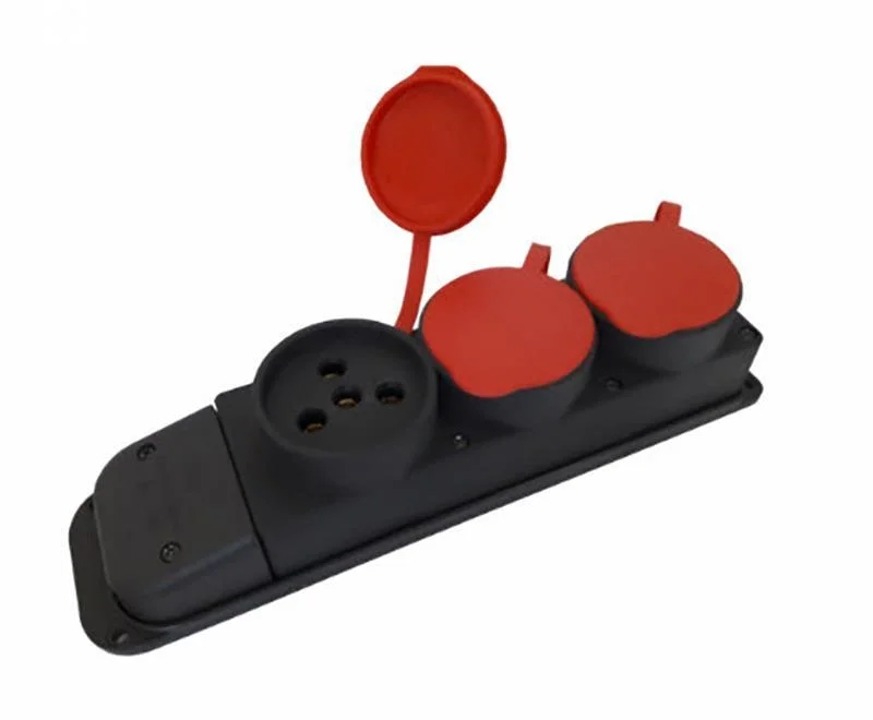 İthalat® Kauçuk 380 Volt Uzatma 3'lü Priz