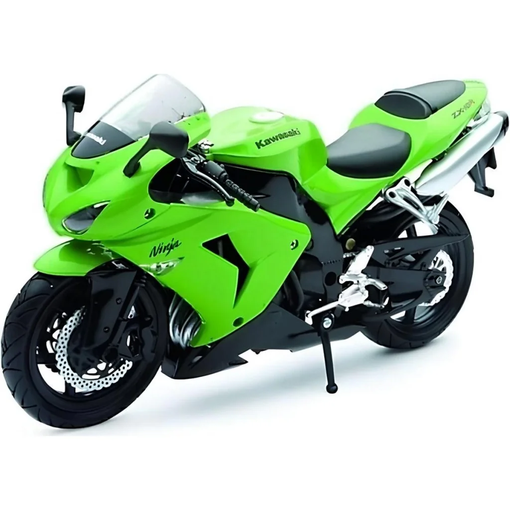 İthalat®  Kawasaki 1/12 Zx-10r 2006 Model Yeşil Motorsiklet