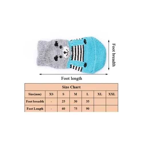 İthalat® Kedi Köpek Kaydırmaz Örme Çorap
