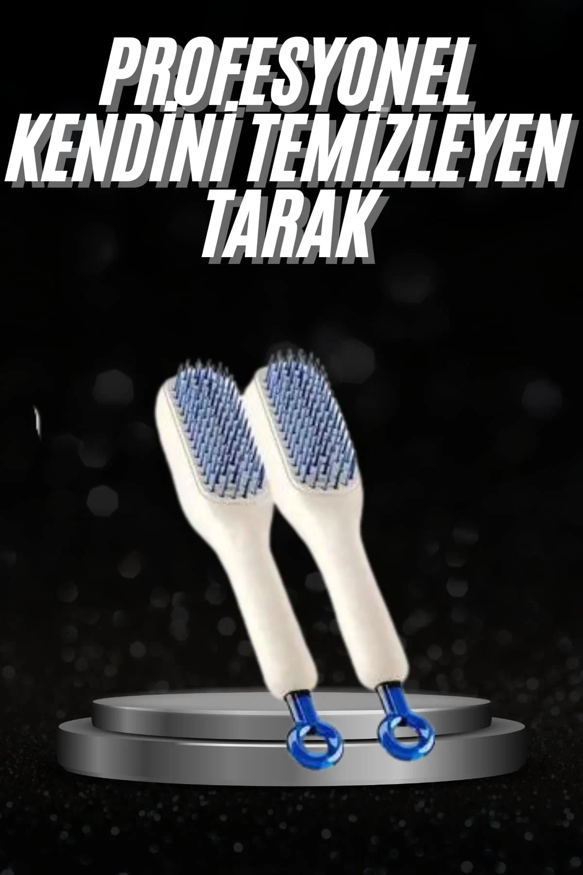 İthalat® Kendi kendini Temizleyebilen Hijyenik Saç Fırçası Anti-Statik Teknolojisi