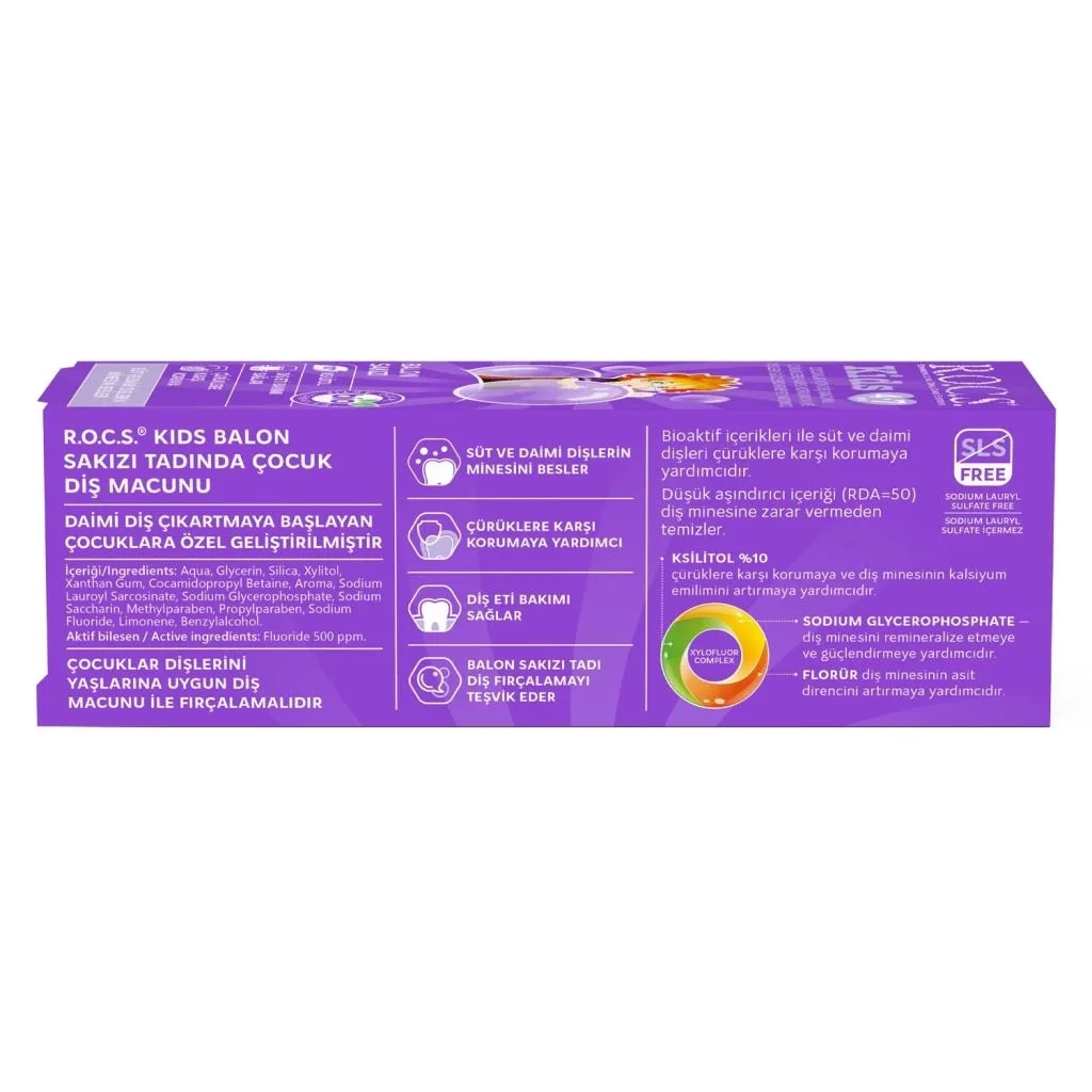 İthalat®  .Kids Diş Macunu 4-7 Yaş 35 ml Sakız Fiyatı, Yorumları ve Özellikleri