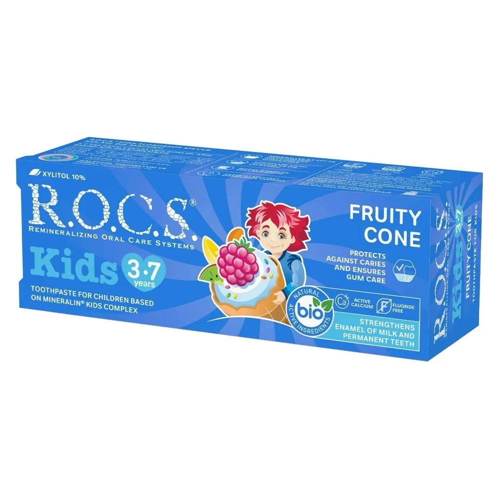İthalat®  .Kids Diş Macunu 3-7 Yaş 35 ml Meyve Külahı